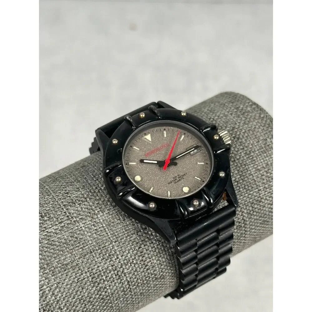 Members Only Watch Mens 37mm Black Date Rotating Bezel 7